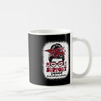 Taza De Café Groovy Support Squad Messy Bun Brain Aneurysm 