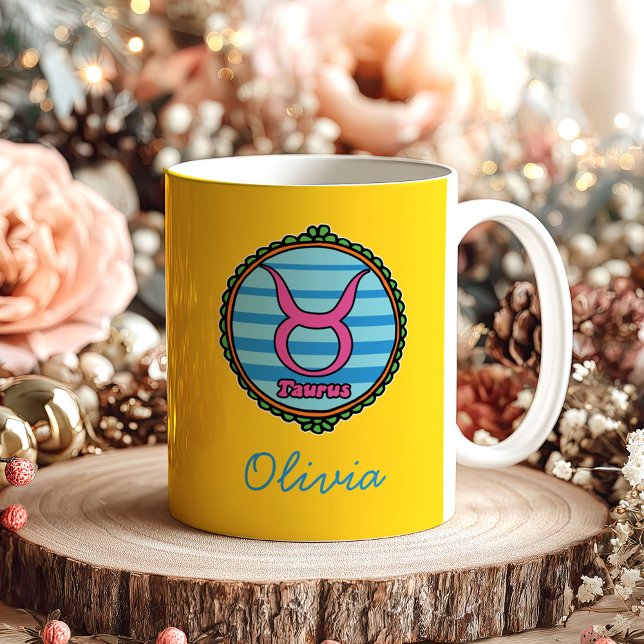 Taza De Café Groovy Taurus Custom (Subido por el creador)