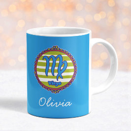 Taza De Café Groovy Virgo Personalizado