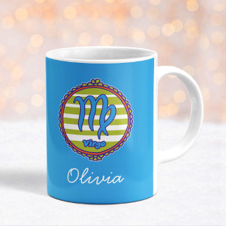Taza De Café Groovy Virgo Personalizado