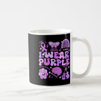 Taza De Café Groovy Wear Purple Apoya el Día de Concienciación 