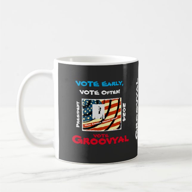 Taza De Café Groovyal para Presidente (Izquierda)
