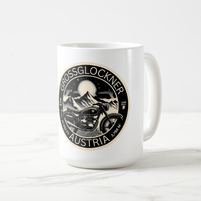 Taza De Café Grossglockner Motor de alpes austriacos de alta ve (Anverso derecho)