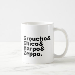Taza De Café Groucho & Chico & Harpo & Zeppo