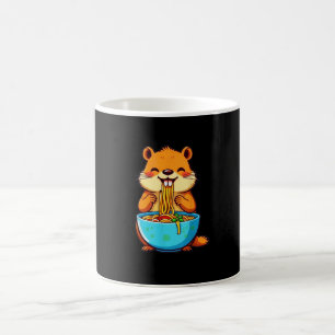 Taza De Café Groundhog Comer Ramen Feliz Día de la Marmota