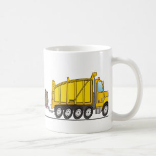 Taza De Café Grúa de camión de volcado pesado