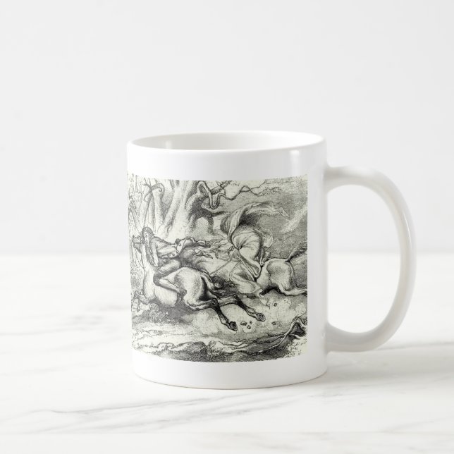 Taza De Café Grúa de Ichabod que corre lejos (Derecha)