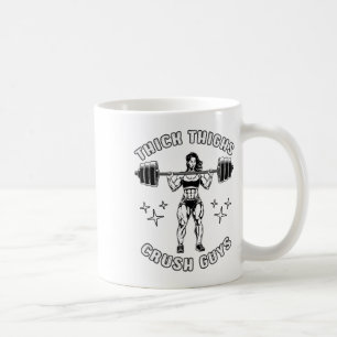 Taza De Café Gruesos Gruesos Aplastan A Los Gimnasio Gracioso