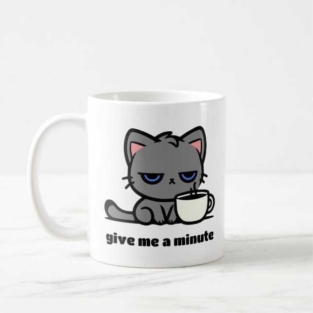 Taza De Café Grump de la mañana personalizable (Izquierda)