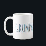 Taza De Café Grumpa Novedad divertida para Grumpy Grandpa Graph<br><div class="desc">Grumpa Novedad divertida para el café gráfico del abuelo Grumpy</div>