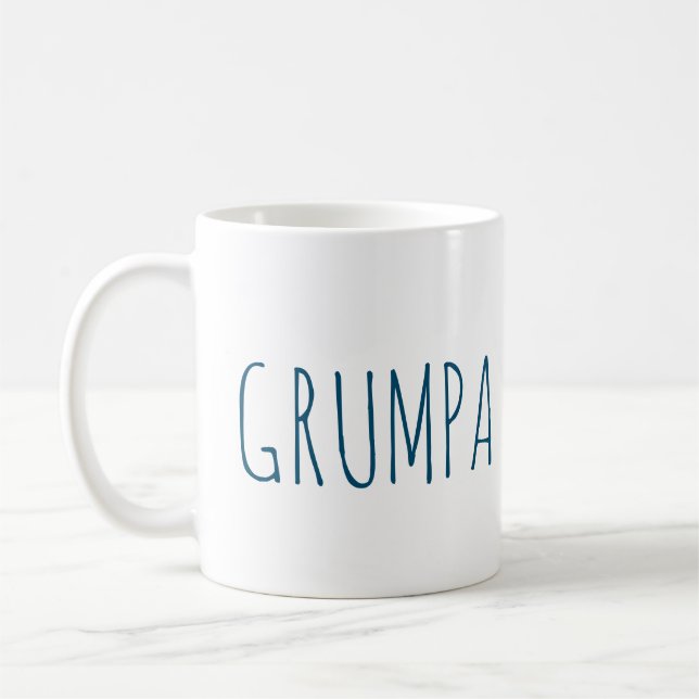 Taza De Café Grumpa Novedad divertida para Grumpy Grandpa Graph (Izquierda)