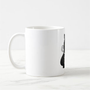 Taza De Café Grumpy Black Cat con Café Moral Grouch