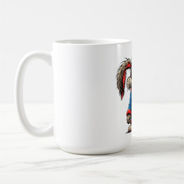 Taza De Café Grumpy Bunny Coffee Funny T-Shirt (Izquierda)