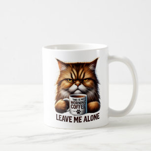 Taza De Café Grumpy Cat Coffee Mug - Mañana 'Déjame en paz'