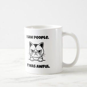 Taza De Café Grumpy Cat Mug – Anti-Social Funny Gift