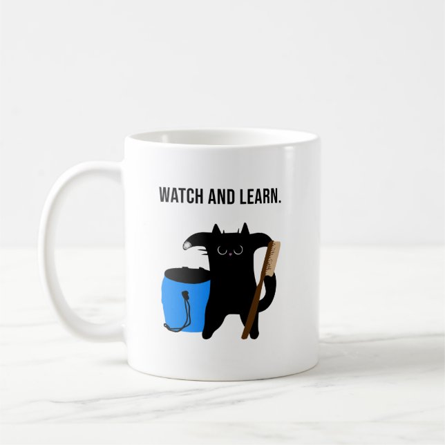 Taza De Café Grumpy Cat Teaches Climbing Collection (Izquierda)