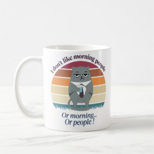 Taza De Café Grumpy Catful Coffee Morning Design