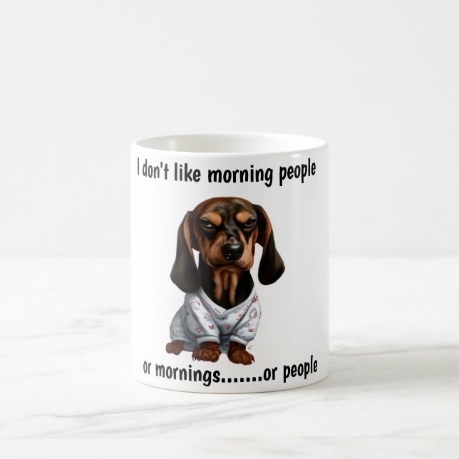 Taza De Café Grumpy Dachshund (Centro)