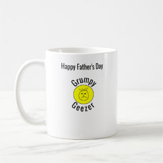 Taza De Café Grumpy Geezer logotipo pequeño de texto curvo