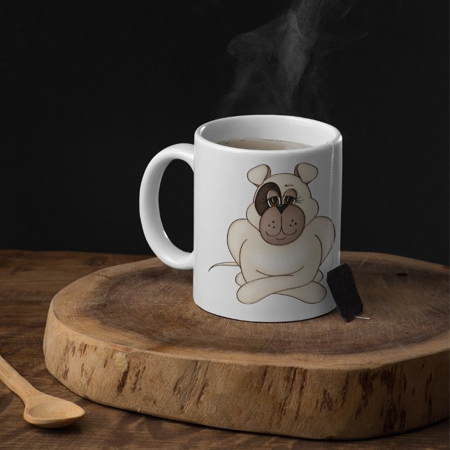 Taza De Café Grumpy Pit Bull (Subido por el creador)