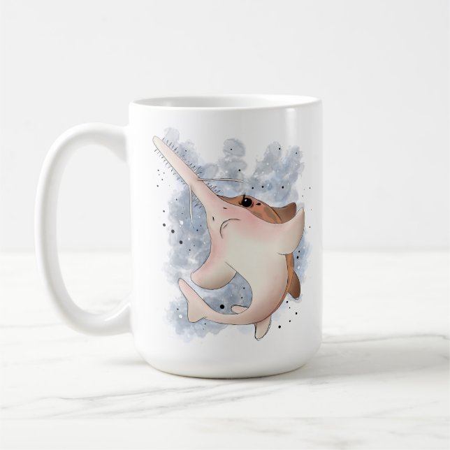 Taza De Café Grumpy Sawshark (Izquierda)