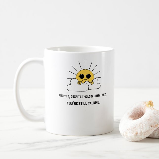 Taza De Café Grumpy sun (Con donut)