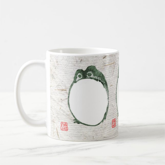 Taza De Café Grumpy Tapo De Rana Japonesa Del Siglo XIX (Izquierda)