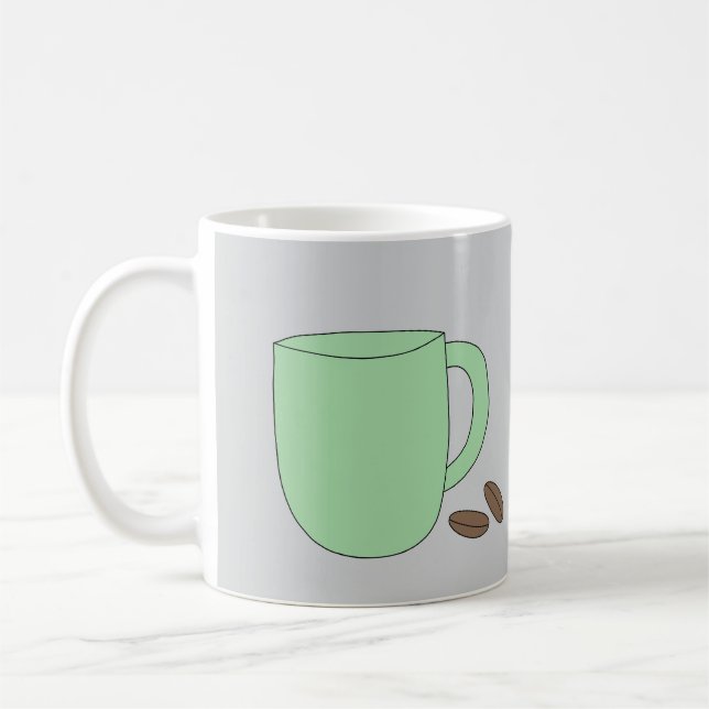 Taza De Café Grüne Kaffeetasse (Izquierda)