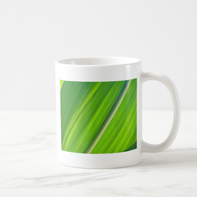 Taza De Café Grünes Maisblattdesign (Derecha)