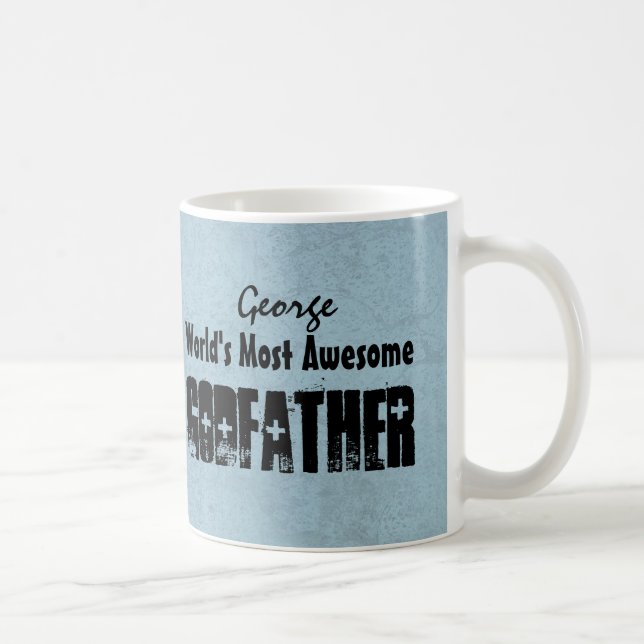 Taza De Café Grunge azul W06C del PADRINO más impresionante del (Derecha)