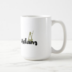 Taza De Café Grunge con monograma