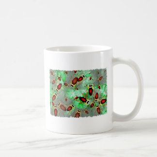 Taza De Café grunge-cucarachas