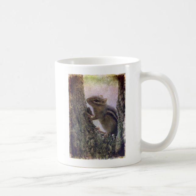 Taza De Café Grunge de ardilla terrestre (Derecha)