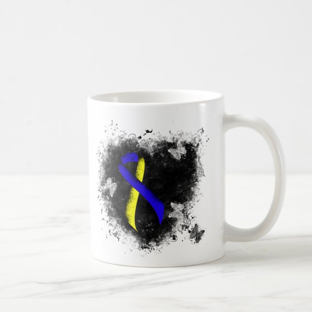 Taza De Café Grunge de la cinta de opciones de sensibilización  (Derecha)