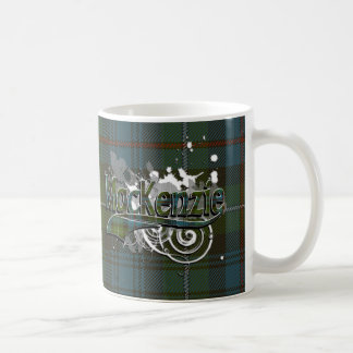 Taza De Café Grunge del tartán de MacKenzie