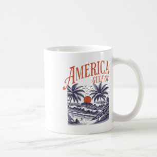 Taza De Café Grunge Design Funny Retro 2025, Gulf Of Usa Americ