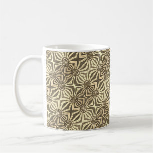 Taza De Café Grunge floral geométrico el por StellaSays