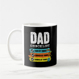 Taza De Café Grunge Funny Dad Checklist
