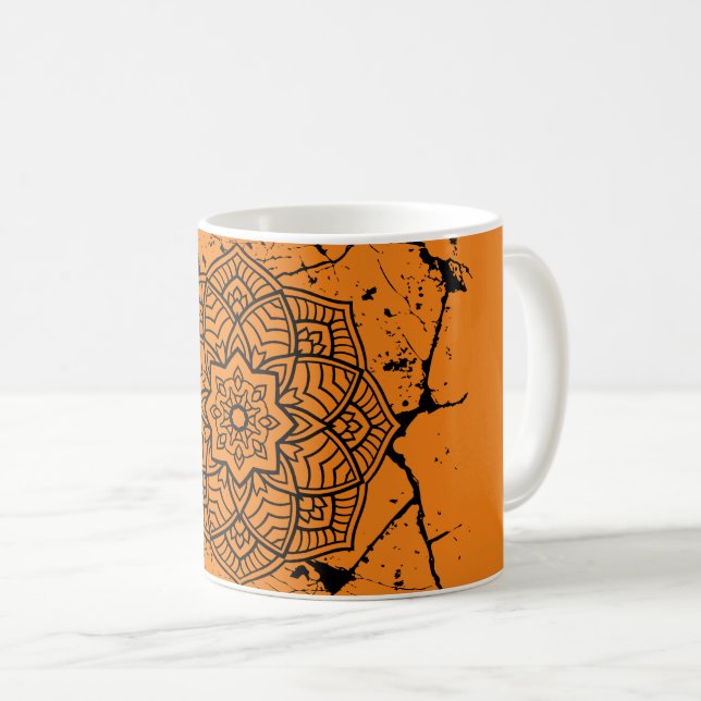 Taza De Café Grunge Mandalas Mug (Anverso derecho)
