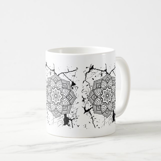 Taza De Café Grunge Mandalas Mug (Anverso derecho)