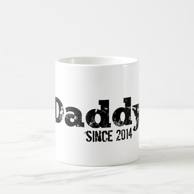 Taza De Café Grunge Papá Desde 2014 (Centro)
