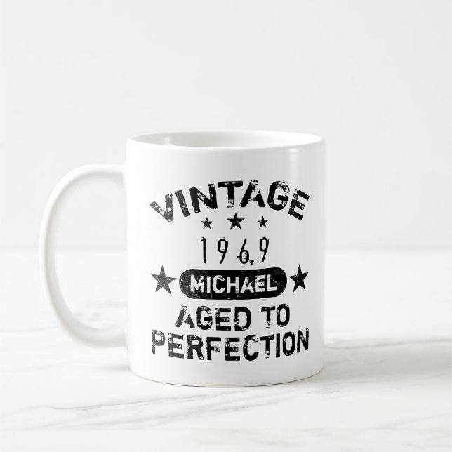 Taza De Café Grunge personalizado de la época 1969 (Izquierda)