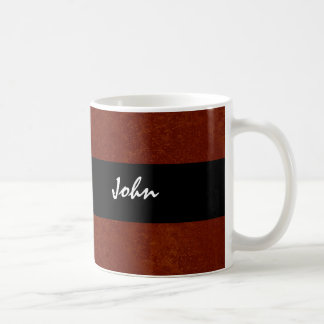 Taza De Café Grunge rojo y negro JUAN conocido de encargo