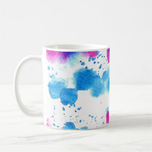Taza De Café Grunge Stains Textura de acuarela