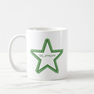 Taza De Café Grunge Superstar Mug, Forest Green