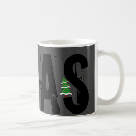 Taza De Café ¡Grunge XMAS con un llamativo árbol de Navidad!