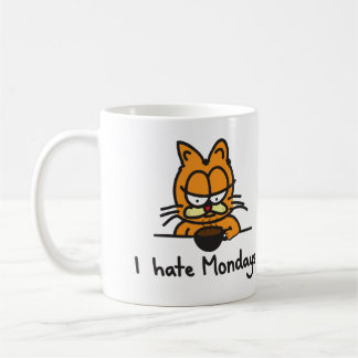 Taza de café gruñona del gato