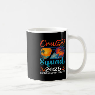 Taza De Café Grupo de Crucero 2025 Amigos Familia Vacaciones Co