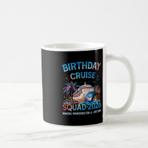 Taza De Café Grupo de crucero de cumpleaños Vacaciones 2026 