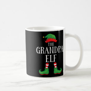 Taza De Café Grupo de fósforo del abuelo Elf Navidad Familia di